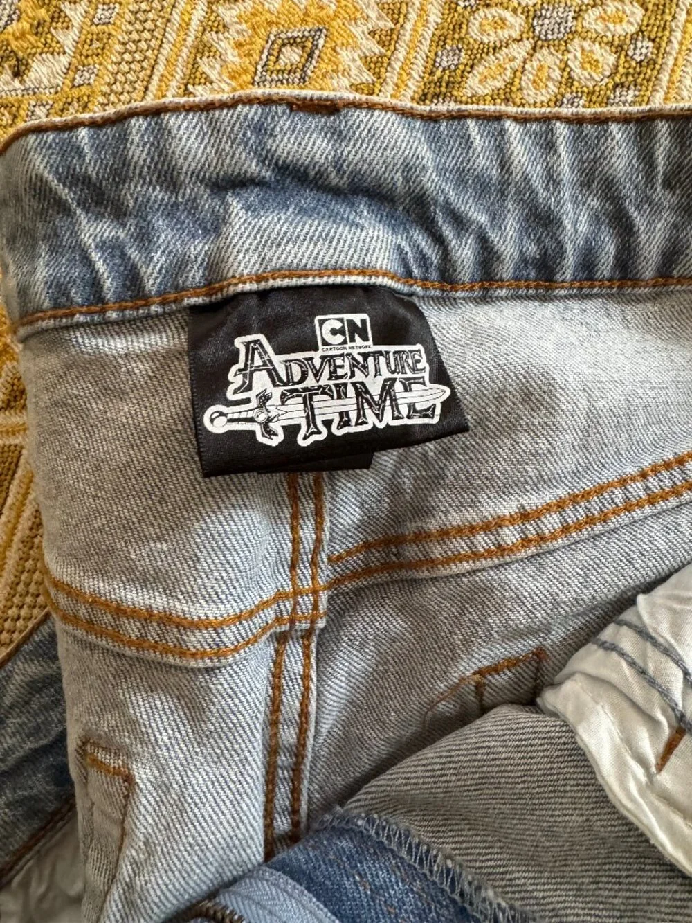 Adventure Time High Waisted Lumpy Space Princess Jeans Cartoon Network Sz 16 LSP - Picture 2 of 3